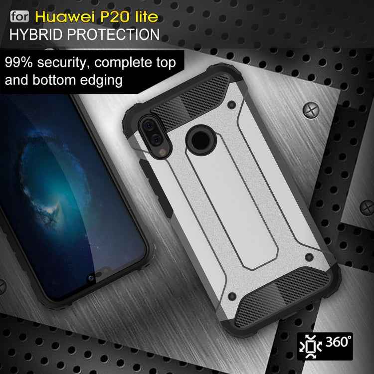 For Huawei P20 Lite Full-body Rugged TPU + PC Combination Back Cover Case
