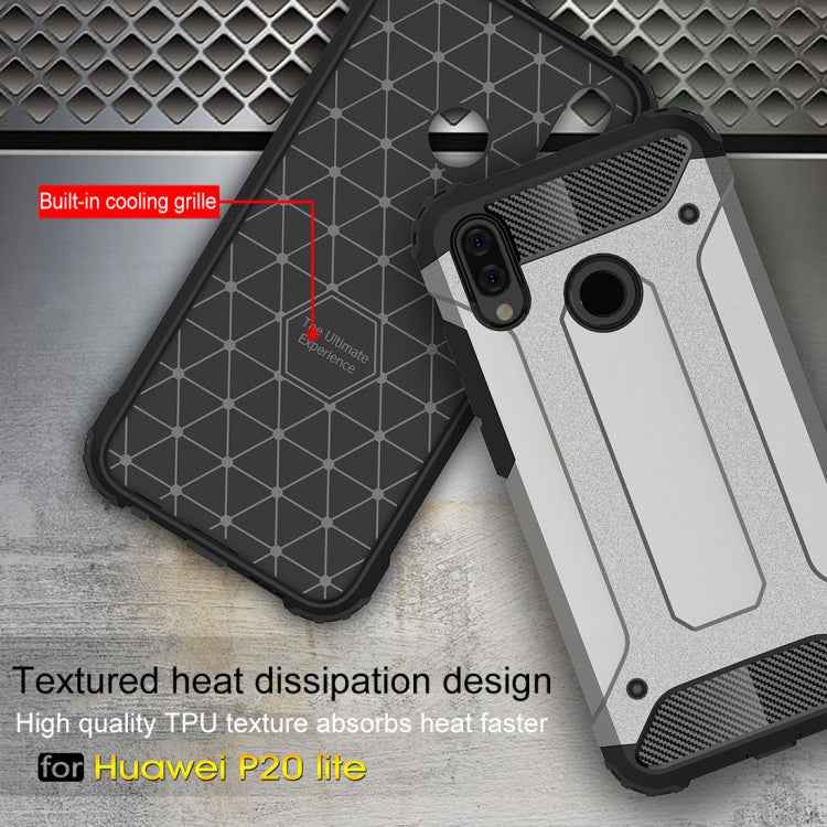 For Huawei P20 Lite Full-body Rugged TPU + PC Combination Back Cover Case