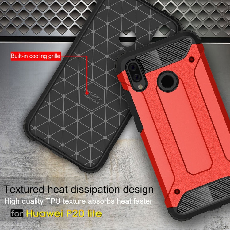 For Huawei P20 Lite Full-body Rugged TPU + PC Combination Back Cover Case , For Huawei P20 Lite, Huawei P20 Lite
