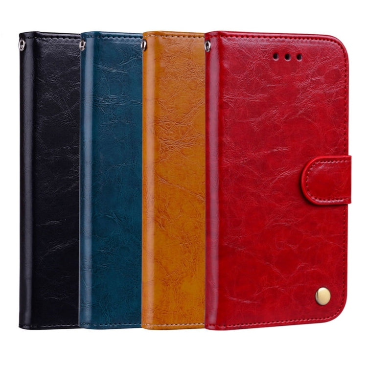 Business Style Oil Wax Texture Horizontal Flip Leather Case for Huawei Honor 7A (with fingerprint hole), with Holder & Card Slots & Wallet