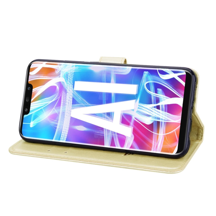 Rose Embossed Horizontal Flip PU Leather Case for Huawei Mate 20 Lite, with Holder & Card Slots & Wallet