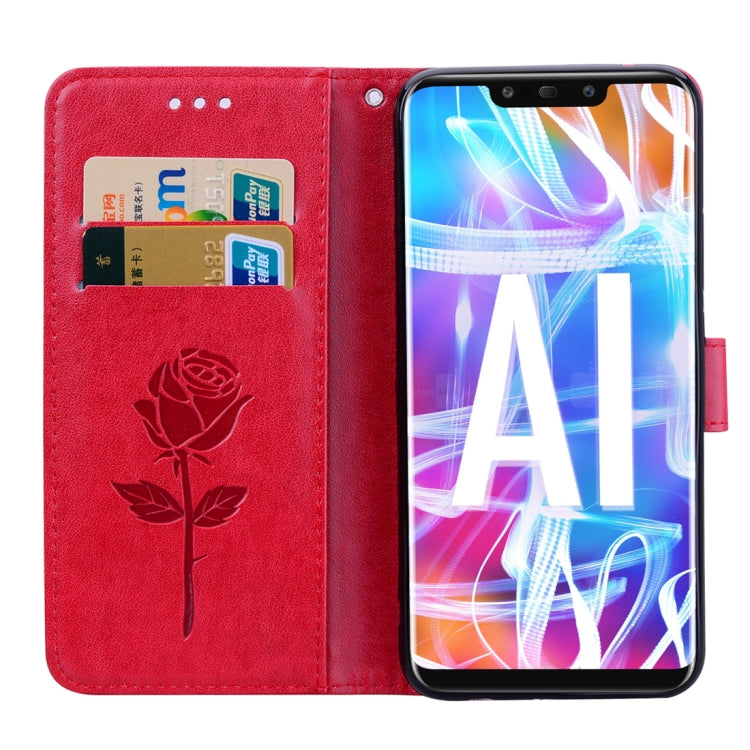 Rose Embossed Horizontal Flip PU Leather Case for Huawei Mate 20 Lite, with Holder & Card Slots & Wallet, For Huawei Mate 20 Lite, Huawei Mate 20 Lite