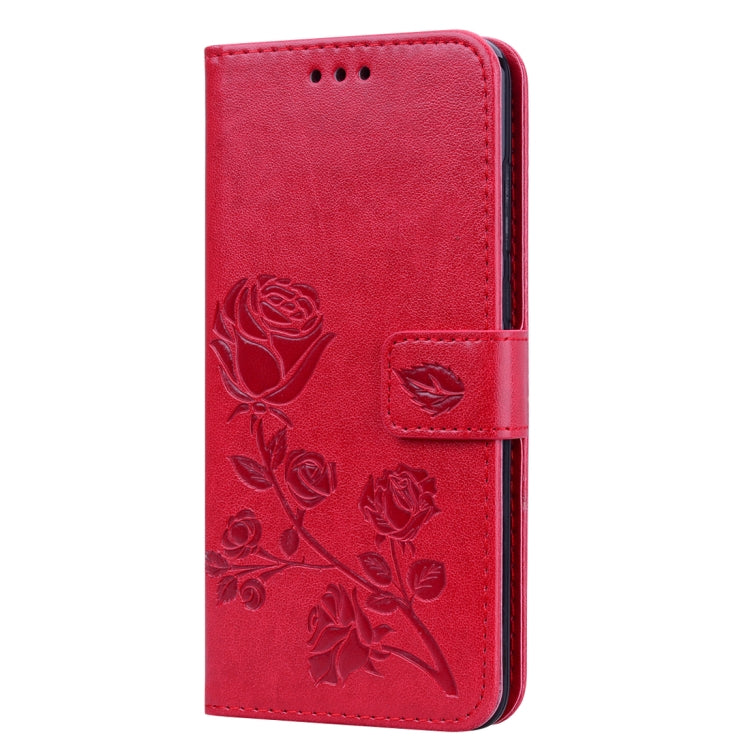 Rose Embossed Horizontal Flip PU Leather Case for Huawei P20 Pro, with Holder & Card Slots & Wallet