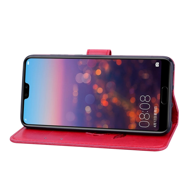 Rose Embossed Horizontal Flip PU Leather Case for Huawei P20 Pro, with Holder & Card Slots & Wallet