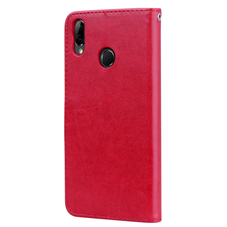Rose Embossed Horizontal Flip PU Leather Case for Huawei Y9 (2019), with Holder & Card Slots & Wallet