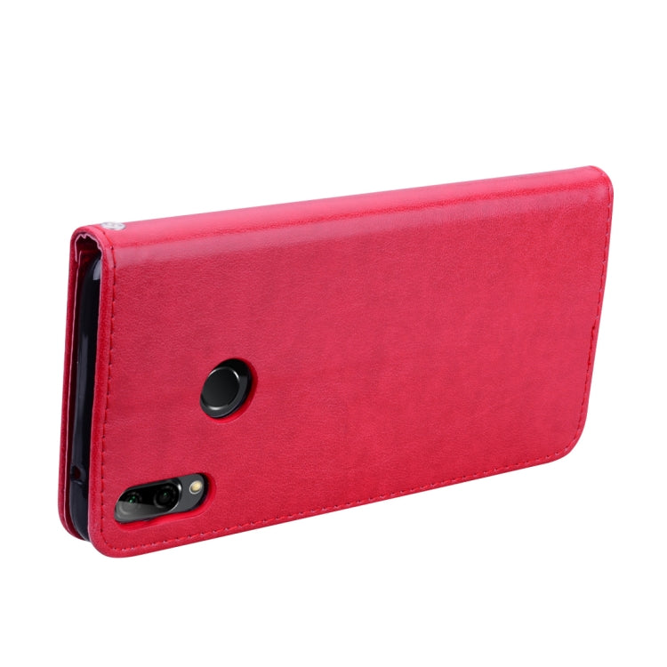 Rose Embossed Horizontal Flip PU Leather Case for Huawei Y9 (2019), with Holder & Card Slots & Wallet