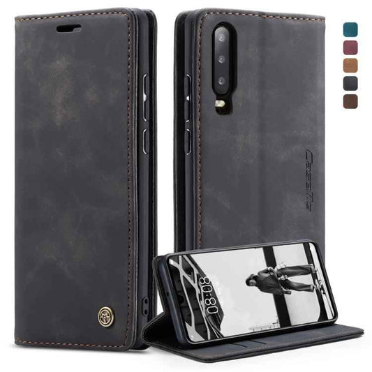 CaseMe-013 Multifunctional Retro Frosted Horizontal Flip Leather Case for Huawei P30, with Card Slot & Holder & Wallet