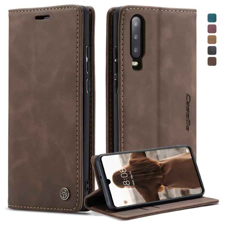 CaseMe-013 Multifunctional Retro Frosted Horizontal Flip Leather Case for Huawei P30, with Card Slot & Holder & Wallet