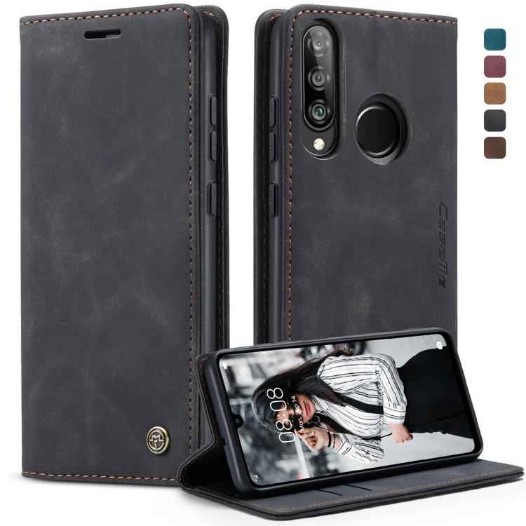 CaseMe-013 Multifunctional Retro Frosted Horizontal Flip Leather Case for Huawei P30 Lite, with Card Slot & Holder & Wallet