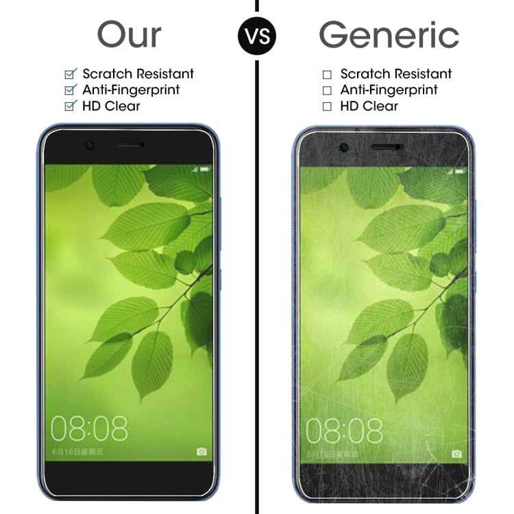 50 PCS for Huawei nova 2 Lite 0.26mm 9H Surface Hardness 2.5D Explosion-proof Tempered Glass Screen Film, No Retail Package