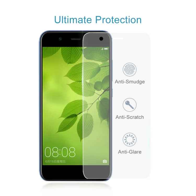 100 PCS for Huawei nova 2 Lite 0.26mm 9H Surface Hardness 2.5D Explosion-proof Tempered Glass Screen Film