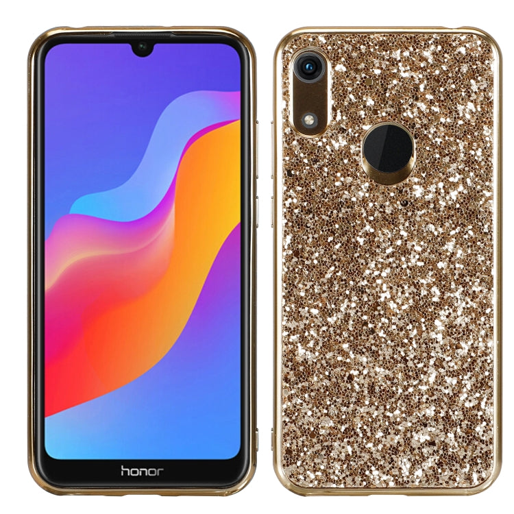 Glittery Powder Shockproof TPU Case for Huawei Honor Play 8A, For Huawei Honor 8A