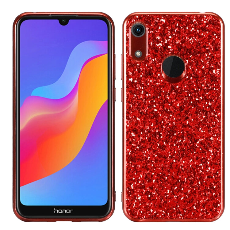 Glittery Powder Shockproof TPU Case for Huawei Honor Play 8A, For Huawei Honor 8A