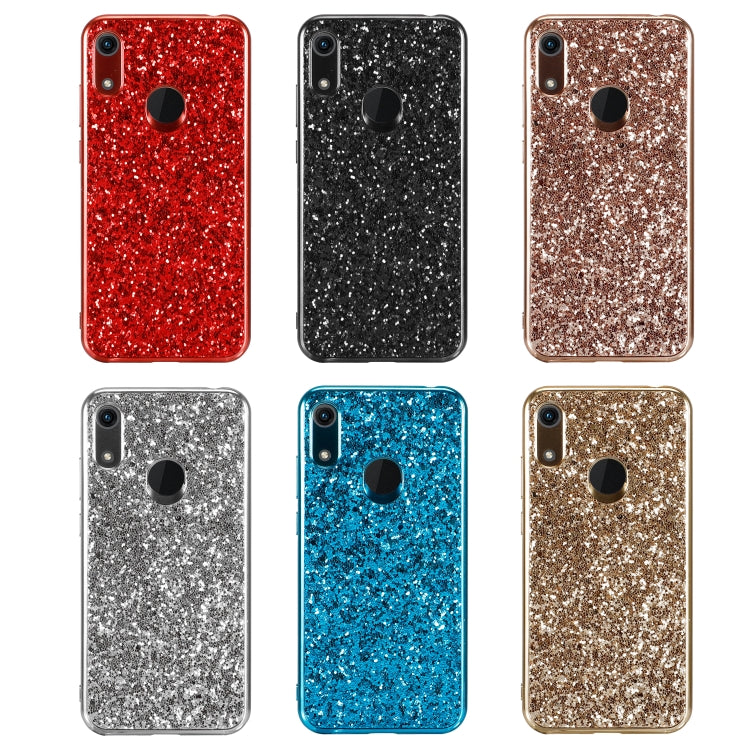 Glittery Powder Shockproof TPU Case for Huawei Honor Play 8A, For Huawei Honor 8A