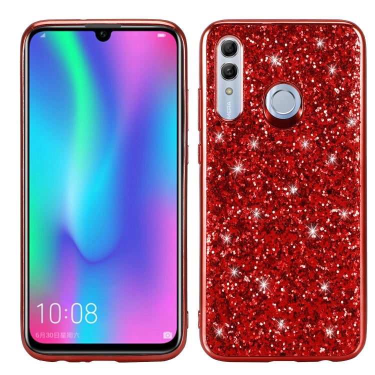Glittery Powder Shockproof TPU Case for Huawei Honor 10 Lite, For Huawei Honor 10 Lite