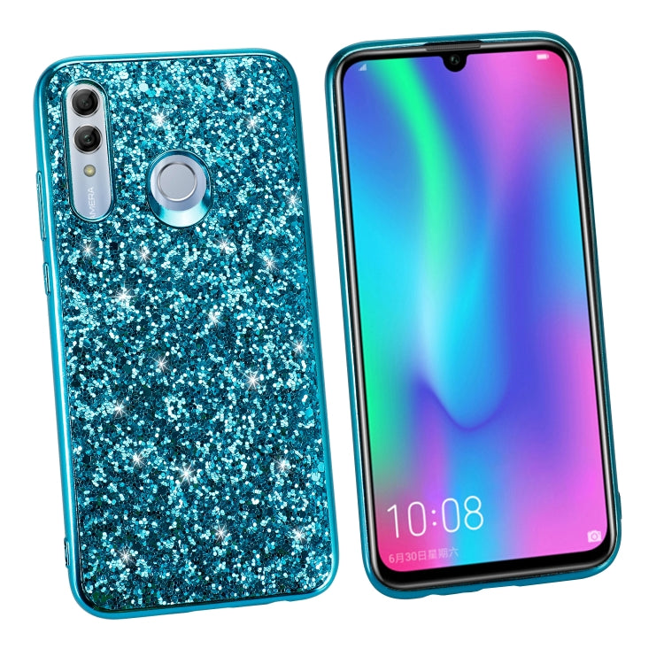 Glittery Powder Shockproof TPU Case for Huawei Honor 10 Lite, For Huawei Honor 10 Lite