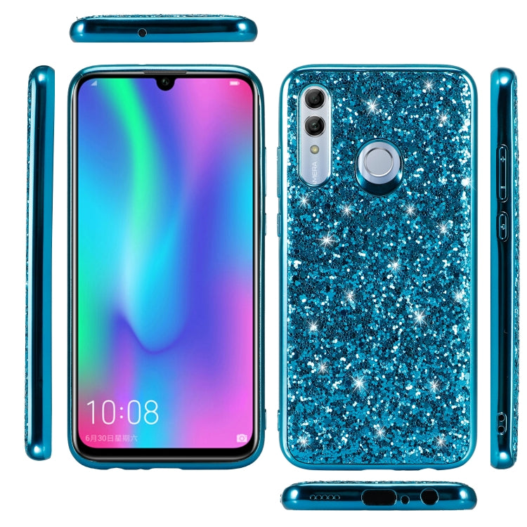 Glittery Powder Shockproof TPU Case for Huawei Honor 10 Lite, For Huawei Honor 10 Lite