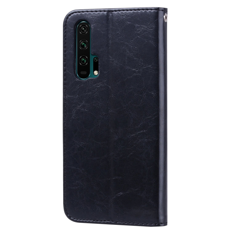 Business Style Oil Wax Texture Horizontal Flip Leather Case for Huawei Honor 20 Pro, with Holder & Card Slots & Wallet, For Huawei Honor 20 Pro