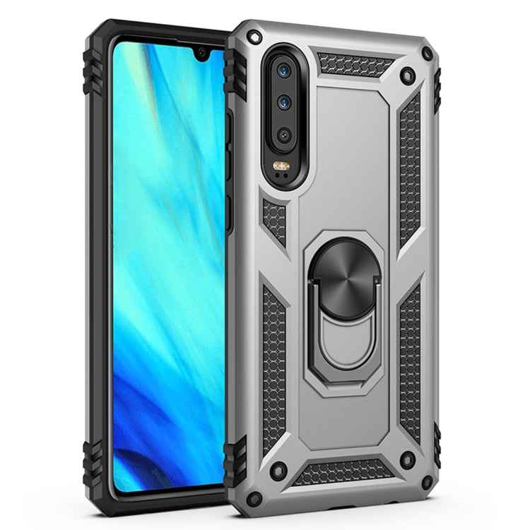 Armor Shockproof TPU + PC Protective Case for Huawei P30, with 360 Degree Rotation Holder, For Huawei P30