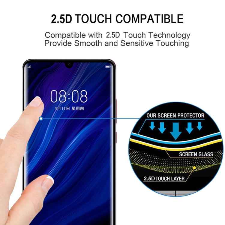 Edge Glue 3D Full Screen Tempered Glass Film for Huawei P30 Pro