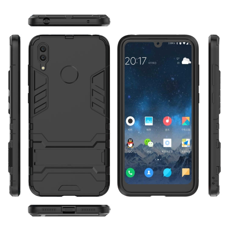Coque antichoc en PC et TPU pour Huawei Y7 (2019), avec support