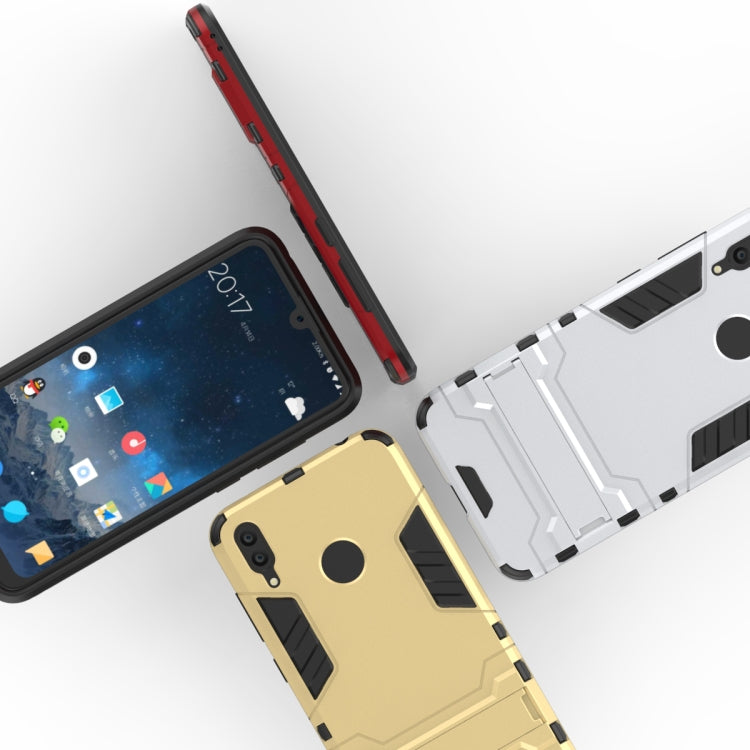 Coque antichoc en PC et TPU pour Huawei Y7 (2019), avec support