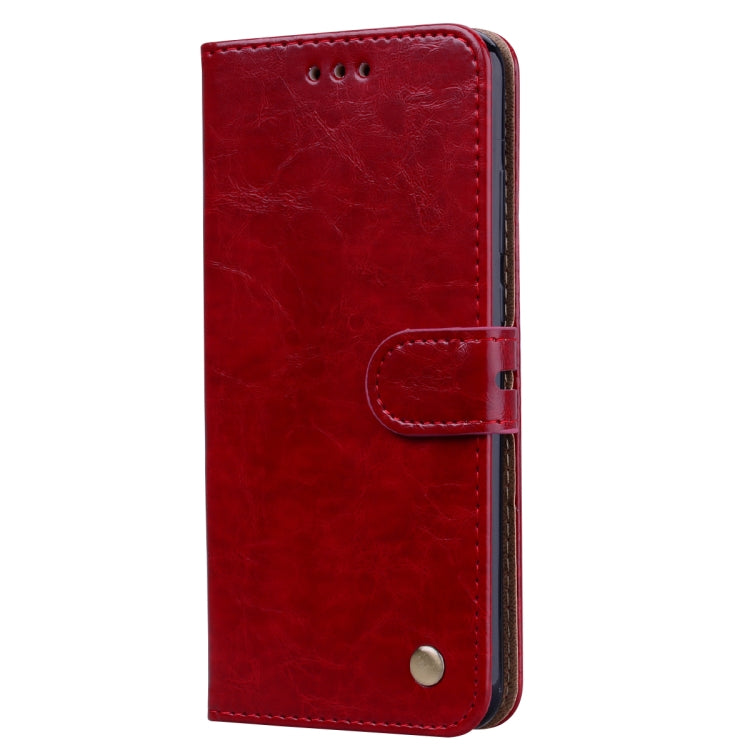 Business Style Oil Wax Texture Horizontal Flip Leather Case for Huawei P Smart 2019, with Holder & Card Slots & Wallet, For Huawei P Smart 2019