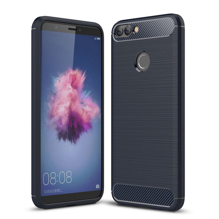 Coque arrière de protection antichoc en TPU pour Huawei P Smart / Enjoy 7S, texture brossée, en fibre de carbone, pour Huawei P Smart / Enjoy 7S, Huawei P Smart / Enjoy 7S, pour P Smart / Enjoy 7S