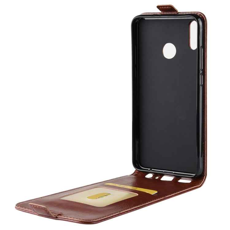 Business Style Vertical Flip Leather Protective Back Cover Case for Huawei Honor 8X, with Card Slot