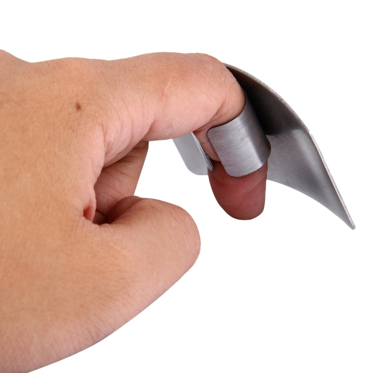 Creative Kitchen Necessary Food Vegetable Cutting Stainless Steel Hand Finger Guard Protector, Cutting Finger Protector