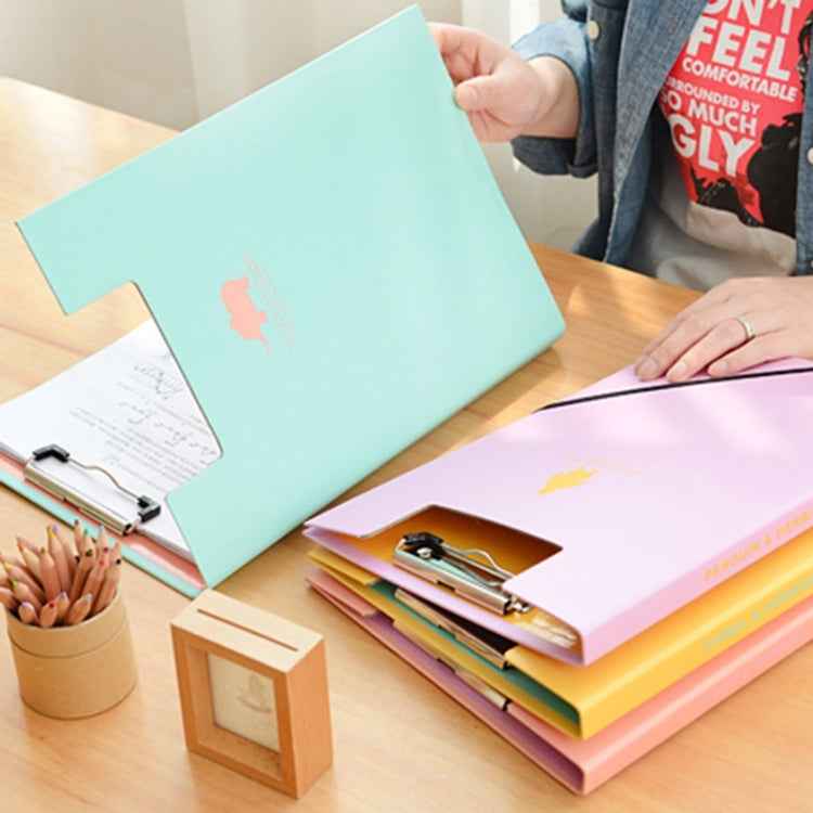 Creative Stationery Lovely Animal A4 Folder Test Paper Plate Holder School Office Supplies, Random Color Delivery