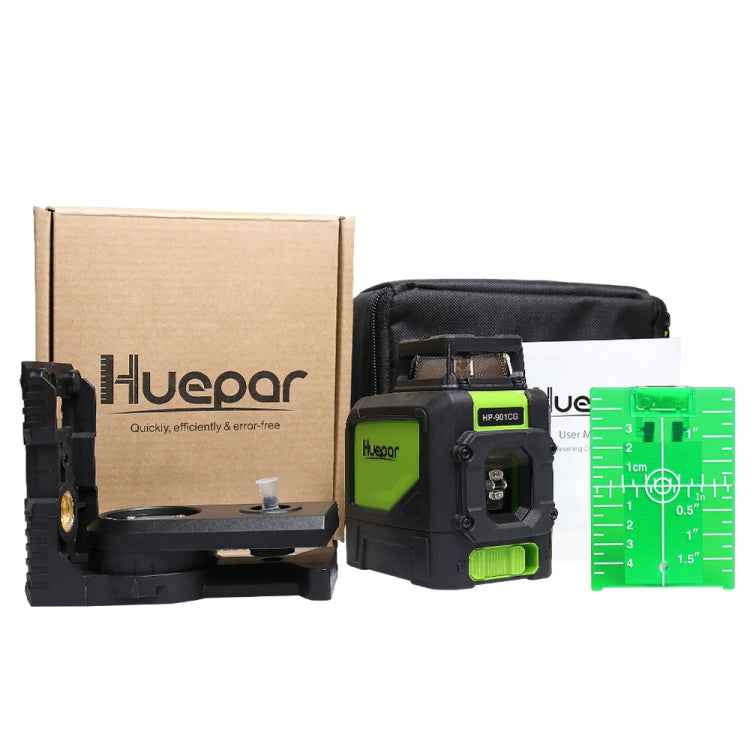 901CG H360 Degrees / V130 Degrees Laser Level Covering Walls and Floors 5 Line Green Beam IP54 Water / Dust proof