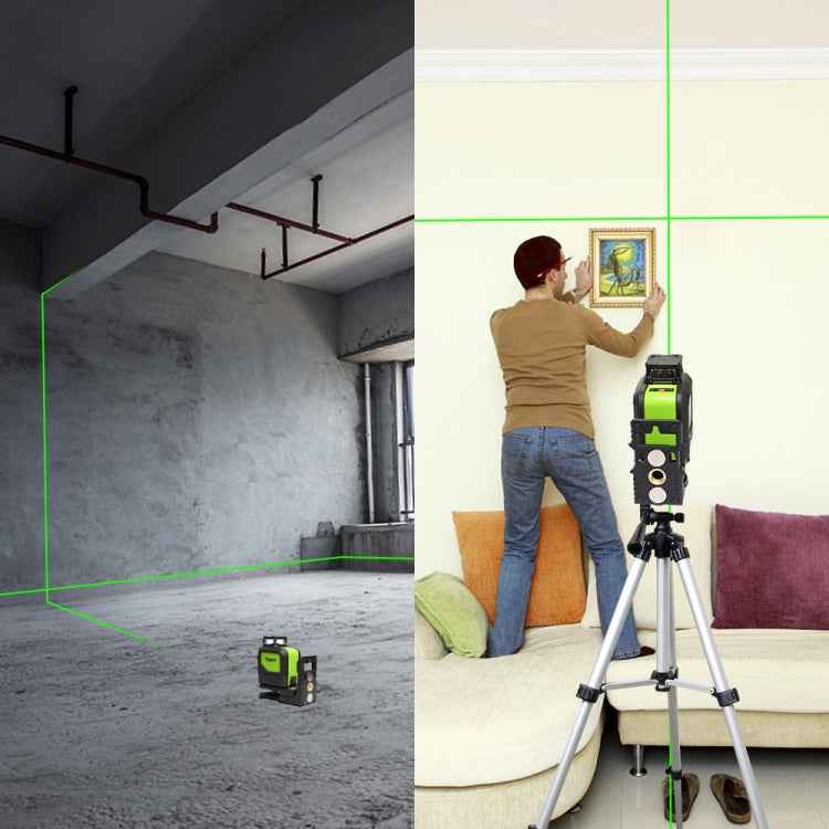 901CG H360 Degrees / V130 Degrees Laser Level Covering Walls and Floors 5 Line Green Beam IP54 Water / Dust proof
