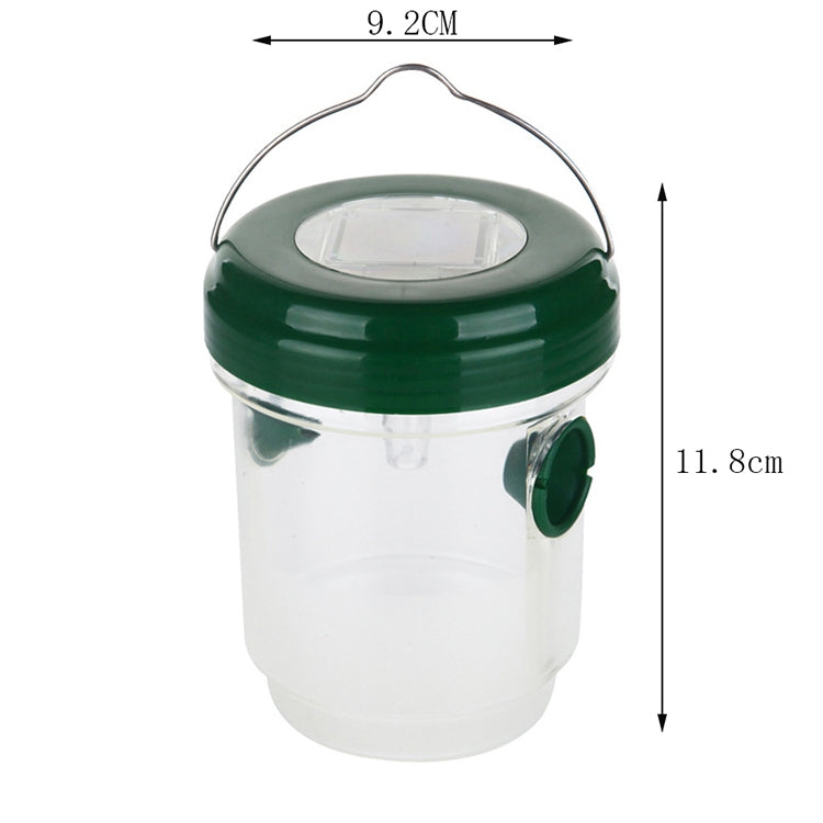 Solar Powered LED Fly Bee Trap Catcher Insect Control Tool, Black