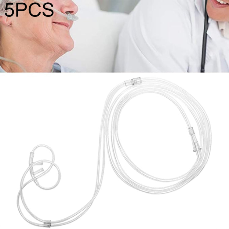 5 PCS Household Disposable Double-hole Nasal Oxygen Tube Pipe Oxygen Supply Tubing, Length: 4m, Length: 4m