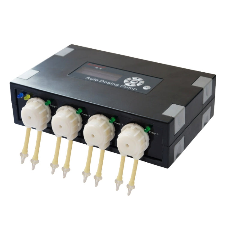 Jebao DP-4 7.5W Auto Dosing Pump Peristalsis Pump 4-Channel Dosing Aquarium Tank Coral Reef Automatic Feeder Liquid Dispenser, US Plug, DP-4 DP-4 7.5W