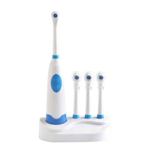 Cepillo de dientes eléctrico rotatorio impermeable y creativo de 2 W para el hogar con 4 cabezales de repuesto y base, 8500 revoluciones por minuto
