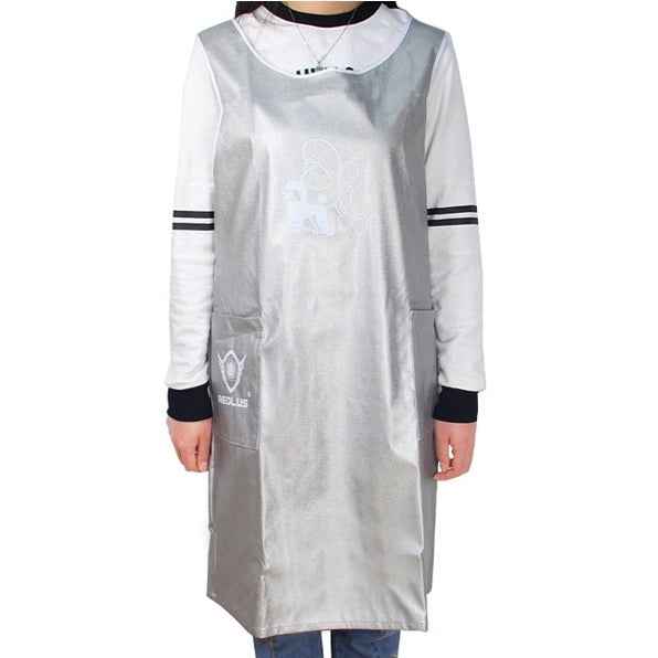 Sleeveless Pet Apron Beauty Gown Pet Grooming Beautician Smock Waterproof Clothing Pet Store Aprons,M, Length: 93cm, Size:M Color:Silver