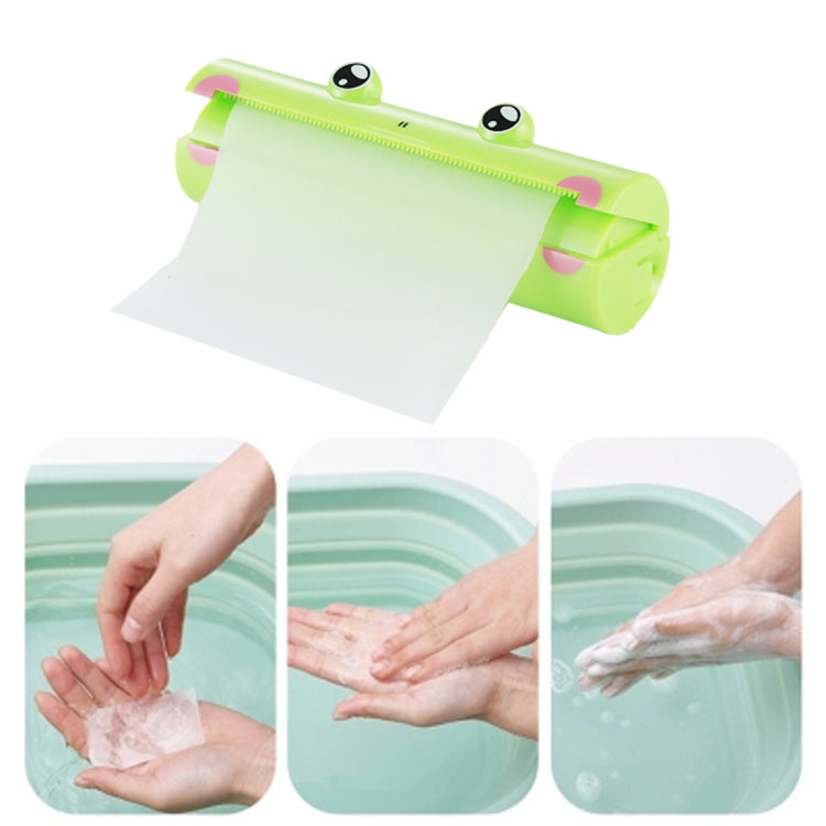 Feuilles de savon parfumées pratiques à motif grenouille de 1,2 m, livraison de couleurs aléatoires, feuilles de savon