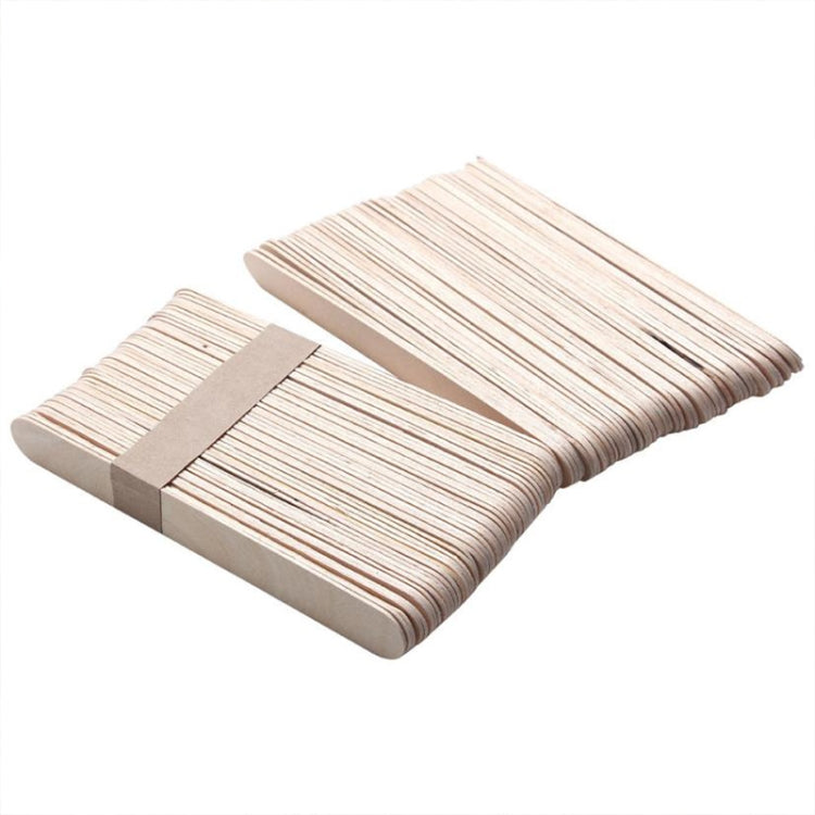 Lot de 100 spatules en bois de 15 cm pour essuyer les outils de cire, bâtonnets de barre de crème glacée, outils de cire