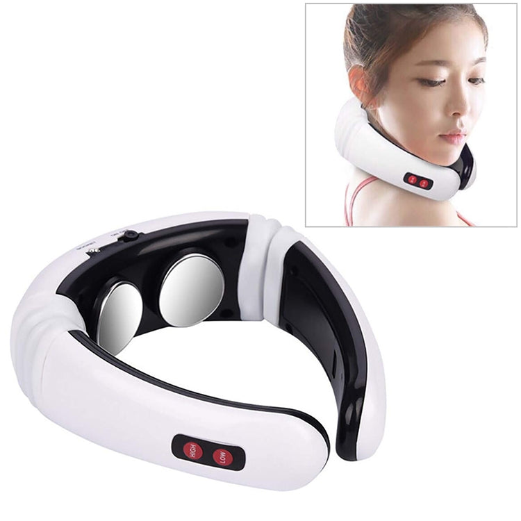 USB Charging 1300 mAh Electric Back Neck Shoulder Electrical Pulse Electric Shock Body Massager, USB Charging
