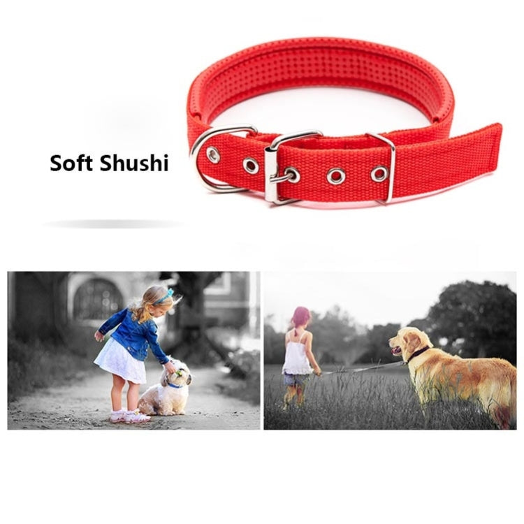 Foam Cotton Polyester Pet Collars Pet Neck Strap Dog Neckband Cats Dogs Collars, 3.5cm x 57cm, 3.5cm x 57cm Red, 3.5cm x 57cm Black