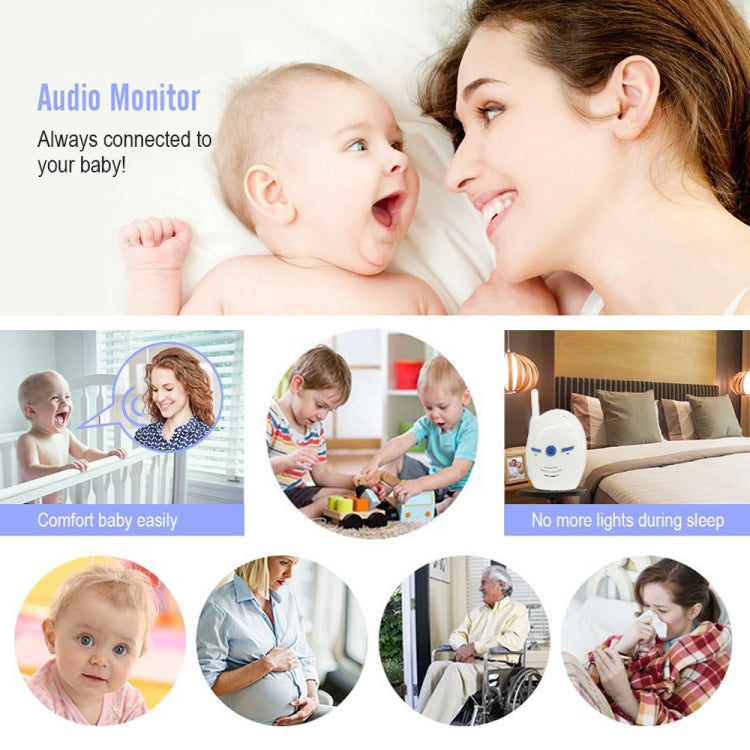 Monitor de bebé con audio digital inalámbrico BM-V20 de 2,4 GHz, comunicación bidireccional