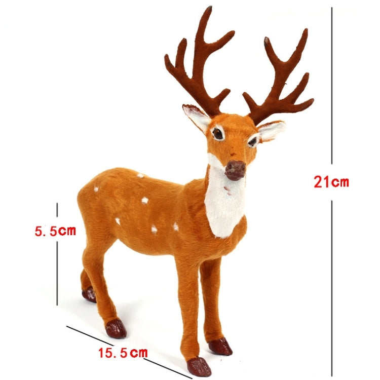 Christmas Simulation Deer Christmas Decoration, Size: 21*15.5*5.5cm, Size: 21*15.5*5.5cm