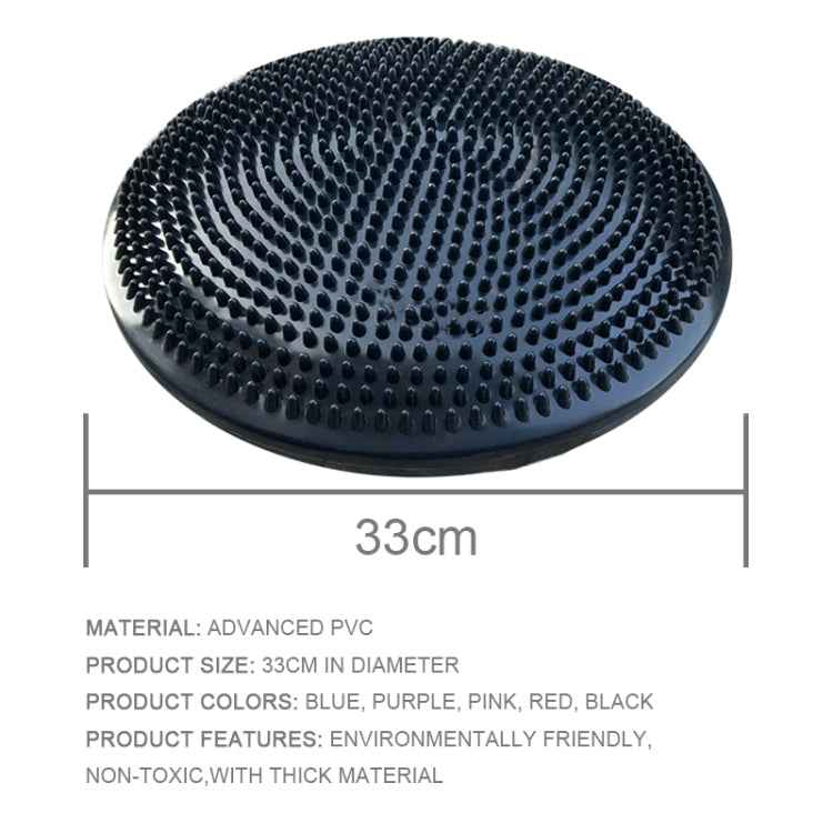 Thick Explosion-proof Yoga Special Massage Balance Cushion, JH14101 33cm Black, JH14101 33cm Pink, JH14101 33cm Blue, JH14101 33cm Purple, JH14101 33cm Red