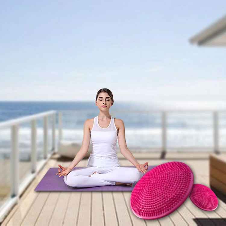 Thick Explosion-proof Yoga Special Massage Balance Cushion, JH14101 33cm Black, JH14101 33cm Pink, JH14101 33cm Blue, JH14101 33cm Purple, JH14101 33cm Red