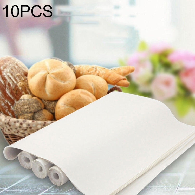 10 PCS Cuttable Reusable High Temperature Resistance Anti-stick Baking Tarpaulins, Size: 40x60cm, Random Color Delivery, 10 PCS Anti-stick Baking Tarpaulins