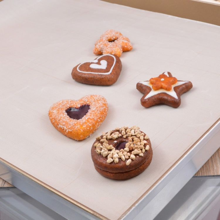 10 PCS Cuttable Reusable High Temperature Resistance Anti-stick Baking Tarpaulins, Size: 40x60cm, Random Color Delivery, 10 PCS Anti-stick Baking Tarpaulins