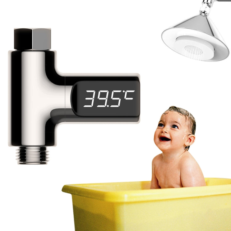 BD-LS-01 Baby Showering 360 Degree Rotatable LED Display Passive Water Thermometer, First Generation