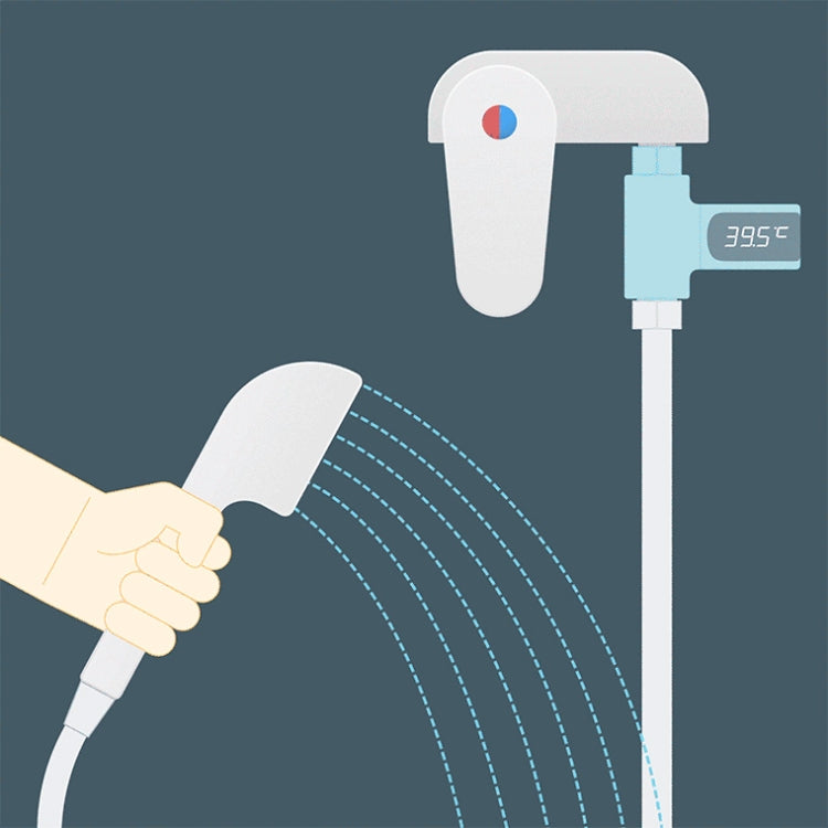 BD-LS-01 Baby Showering 360 Degree Rotatable LED Display Passive Water Thermometer, First Generation